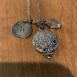 Southern chic silver layering necklace